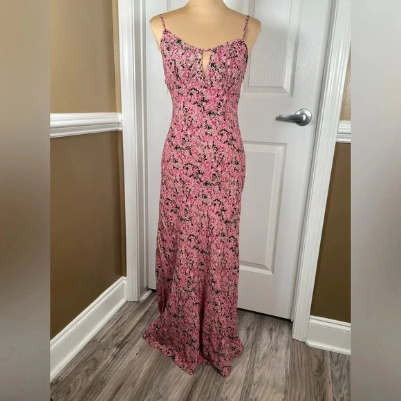 NWT Free People Bon Voyage Midi Dress in Black Combo Small - Picture 14 of 16